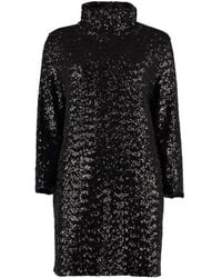 Fabiana Filippi - Sequin Embellished High-Neck Mini Dress - Lyst