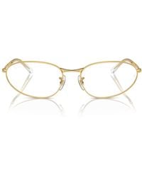 Ray-Ban - Oval-Frame Glasses - Lyst