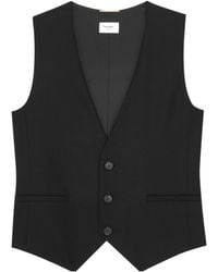 Saint Laurent - Vest - Lyst