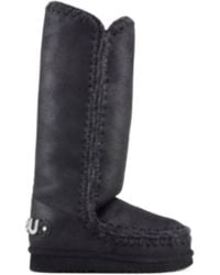 Mou - Glitter Logo Eskimo Boots - Lyst