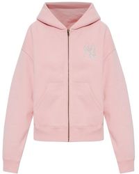 Sporty & Rich - Long-Sleeve Hooded Sweatshirt - Lyst