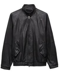 Prada - Nappa Leather Blouson Jacket - Lyst