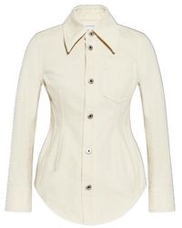 Bottega Veneta - Long Sleeved Denim Shirt - Lyst