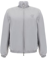 Brunello Cucinelli - Logo Embroidered Reversibile Jacket - Lyst