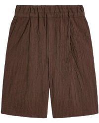 Dries Van Noten - Pleated Bermuda Shorts - Lyst