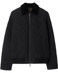 Burberry - Zip-Up Quilted Jacket - Lyst