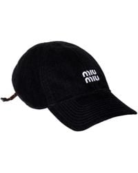 Miu Miu - Logo-Embroidered Baseball Cap - Lyst