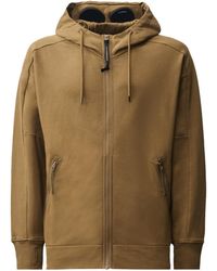 C.P. Company - Goggle-Detail Zip-Up Hoodie - Lyst