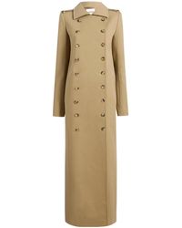 KHAITE - Mallory Double-Breasted Long Coat - Lyst