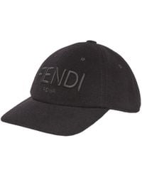 Fendi - Logo Embroidered Baseball Cap - Lyst