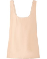 KHAITE - Parker Satin-Twill Tank - Lyst