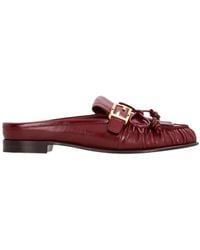 Fendi - Fringe Buckle-Detail Mules - Lyst