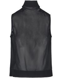 Rick Owens - High Neck Sleeveless Top - Lyst