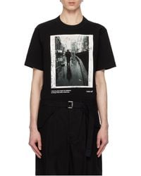 Sacai - Graphic Printed Crewneck T-Shirt - Lyst