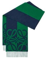 Loewe - Anagram-Detail Fringed-Hem Scarf - Lyst