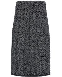 Fabiana Filippi - Tweed Midi Skirt - Lyst