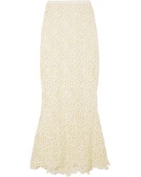 Norma Kamali - Obie Floral-Lace Maxi Skirt - Lyst