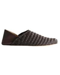 JW Anderson - Woven-Leather Mules - Lyst