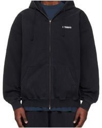 Vetements - Long-Detail Zip-Fastening Hoodie - Lyst