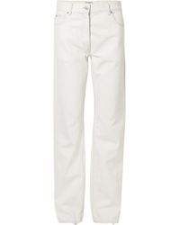 Calvin Klein - Distressed Mid-Rise Straight-Leg Jeans - Lyst