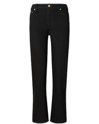 Tory Burch - Cropped Kick Flared Jeans - Lyst