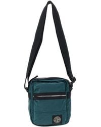 Stone Island - Logo Patch Zipped Messenger Bag - Lyst