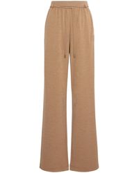 Max Mara - Double Wool Jersey Trousers - Lyst