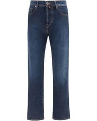 Jacob Cohen - Logo Patch Straight Leg Jeans - Lyst