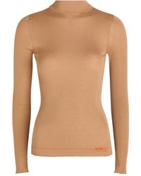 Moncler - Logo Wool Top - Lyst