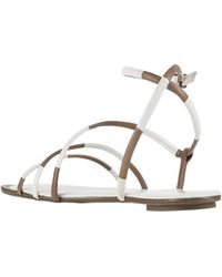 Tory Burch - Two-Tone Leather Sandals - Lyst