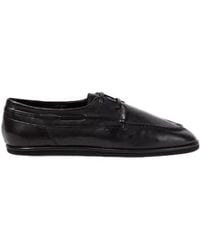 AURALEE - Leather Derby Shoes - Lyst