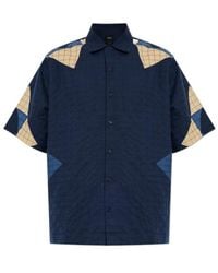 A.P.C. - Patchwork Short Sleeve Shirt - Lyst