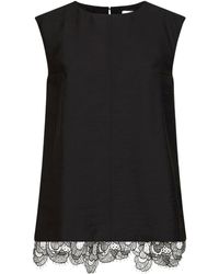 Studio Nicholson - Lace-Trim Sleeveless Top - Lyst