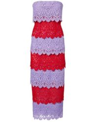 Carolina Herrera - Lace Cocktail Dress - Lyst