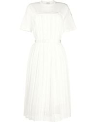 Moncler - Logo Short-Sleeved Dress - Lyst