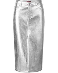 STAUD - Logo Skirt - Lyst