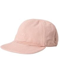 Miu Miu - Solid Color Baseball Cap - Lyst