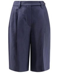 Brunello Cucinelli - Fluid Twill Sartorial Bermuda Shorts - Lyst
