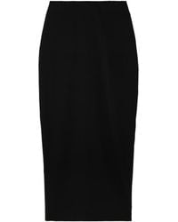 St. Agni - Frayed Wool-Blend Twill Maxi Skirt - Lyst