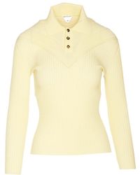 Bottega Veneta - Slim Fit Ribbed Polo Shirt - Lyst