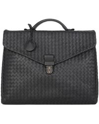 Bottega Veneta - Weaving Detail Briefcase - Lyst