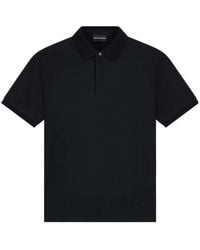 Emporio Armani - Jacquard Jersey Polo - Lyst