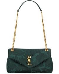 Saint Laurent - Calypso Jacquard Small Shoulder Bag - Lyst