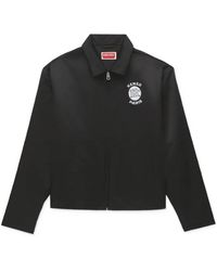 KENZO - Paris Emblem' Zipped Coach Jacket - Lyst