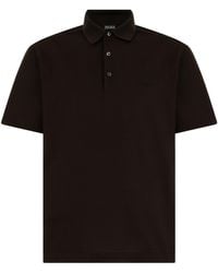 ZEGNA - Short-Sleeve Polo Shirt - Lyst