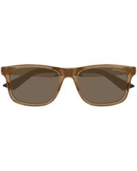 Montblanc - Eyewear Rectangular Frame Sunglasses - Lyst