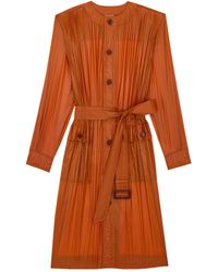 Saint Laurent - Saharienne Belted Dress - Lyst