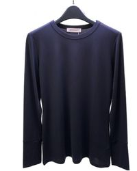 Sportmax - T-Shirt With Round Neck And Long Sleeves - Lyst