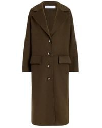 Proenza Schouler - Tammy Button-Fastening Patch-Pocket Coat - Lyst