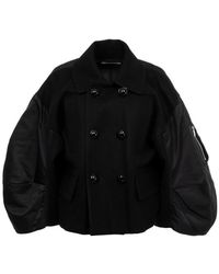 Sacai - Double-Breasted Cropped Jacket - Lyst